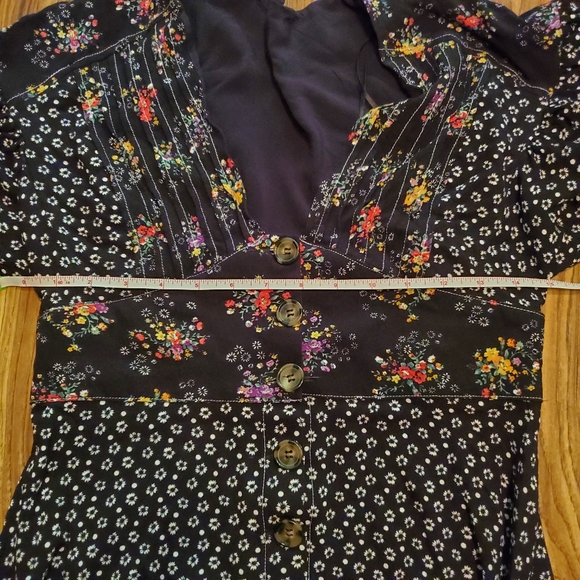 Free People Floral Balloon Sleeve Wonderland Dress - Picture 9 of 16